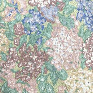 Printed cotton cloth napkins set of 6 floral watercolor green blue pink 16” Sq